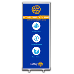 Rotary Customized Organizing Principles Retractable Banner